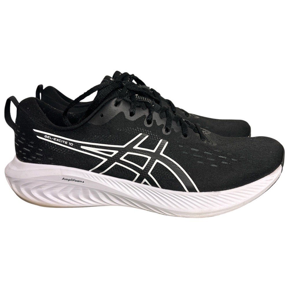 Asics Gel-Excite 10 Mens Running Shoes Black White 1011B600 Size 10.5